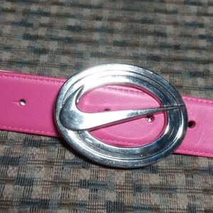 Nike Pink Belt with Silver Buckle
